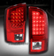 FOR 07-08 DODGE RAM 1500//2500//3500 LED TAIL BRAKE LIGHTS RED//CLEAR LEFT+RIGHT