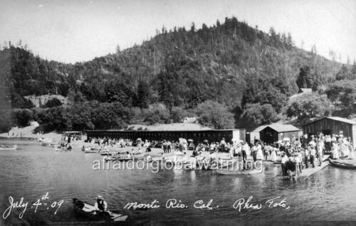 Photo pre 1910 Monte Rio Calif July 4th Celebration