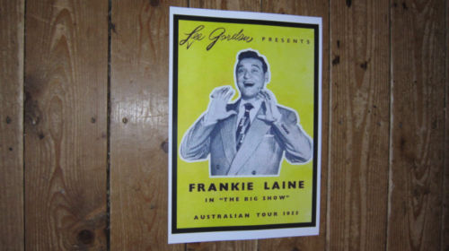 Frankie Laine Legend Awesome Yellow POSTER 