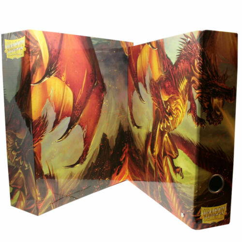 3-Ringornder Red art Dragon Dragon Shield Slipcase Binder 