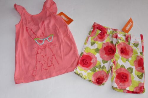 Details about  / Gymboree Desert Dreams Girls Size 4 Flower Shorts Bunny Top Shirt NEW NWT