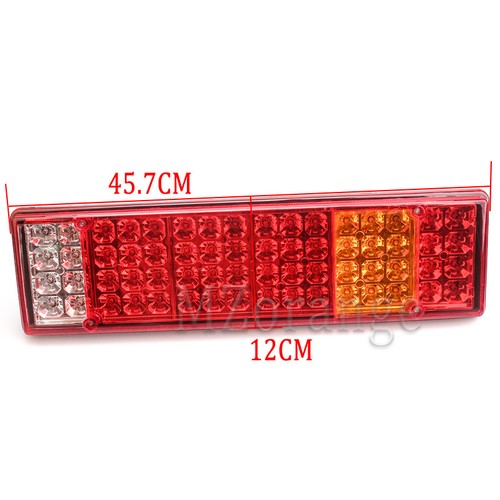 2pcs 52LED Tail Stop Light Rear Lamps Indicator 24V Trailer Truck Lorry Caravan