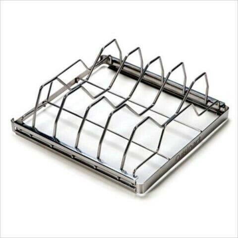 Cuisinart Folding Rib Rack NIB Grilling Baking BBQ Ribs Barbecue 10&#034;x9&#034;