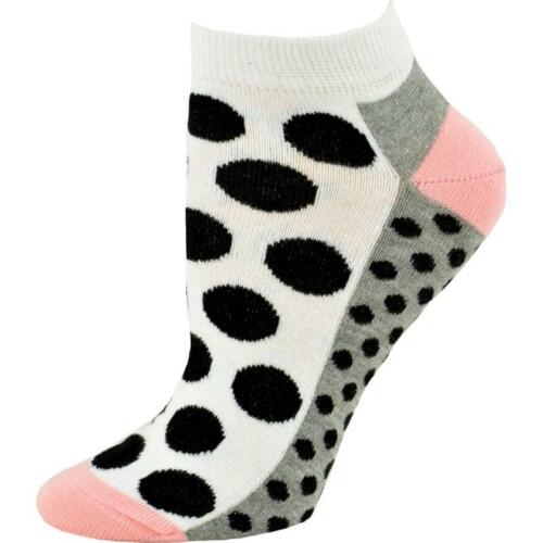 Fashion Polka Dot Ankle Cotton 2 Pair Pack Socks W3508