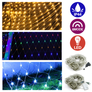 LED Lichternetz Garten romantisch Lichterkette Weihnachten Weihnachtsfest Deko