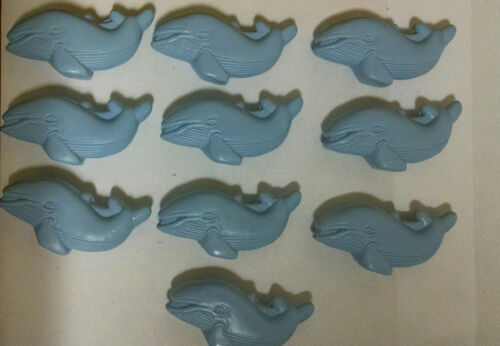 10 Decorative Whale Soap 1.5 oz Green and Blue or mix and match 