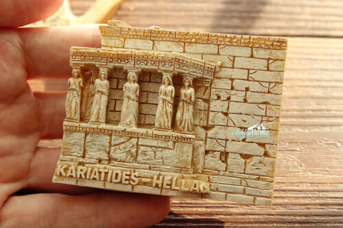 Greece Athens Kariatides Tourism Souvenir 3D Resin Fridge Magnet Craft GIFT IDEA 