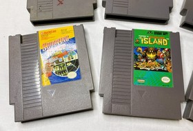 Nintendo NES 6 Game Lot (Duck Hunt, Hogan's Alley, S Jetman,S Range,A Island,MI)