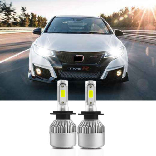 FOR HONDA CIVIC HB 2005-2016 Car LED Head light KIT 2x H7 Bulbs PURE WHITE 6500K