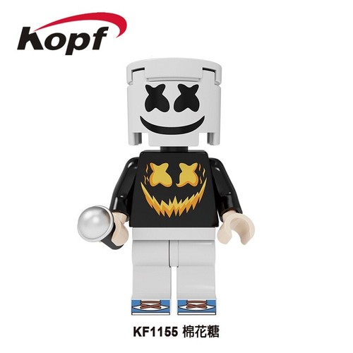 DJ Marshmallow Costume Bricks Collection Building Blocks Gift Toys Kids New