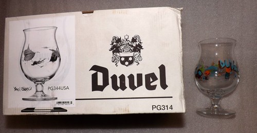 NEW Duvel Yan Sorgi Collection Tulip Beer Glass