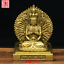 4.2" China Tibet Pure copper Thousand hands Guanyin Buddha statue 