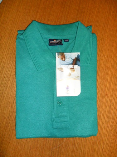 2XL Portwest W6210 Polycotton Emerald Green Polo Shirt