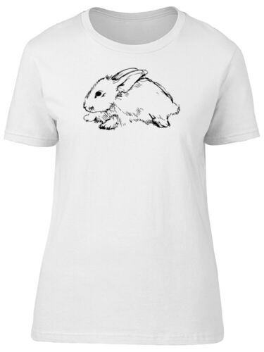 Sideview Of Rabbit Sketch Women/'s Tee Image by Shutterstock