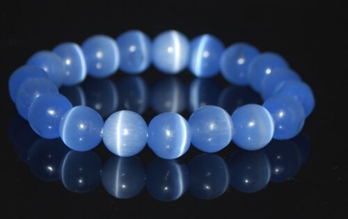 Light Blue Mexican Opal Tiger Eye Gemstone Bracelets