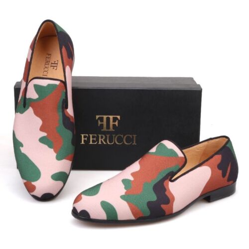 FERUCCI Camouflage Plain custom-made Slippers loafers 