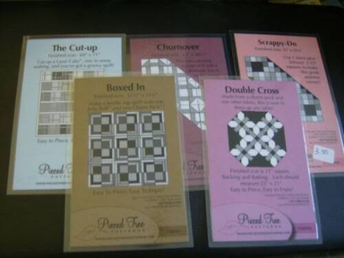 Double Cross Scr Cut-Up Pieced Tree Quilt Pattern Card- Your Choice- Boxed In 