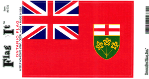 ONTARIO FLAG LAMINATED CAR SELF ADHESIVE VINYL DECAL STICKER NEW