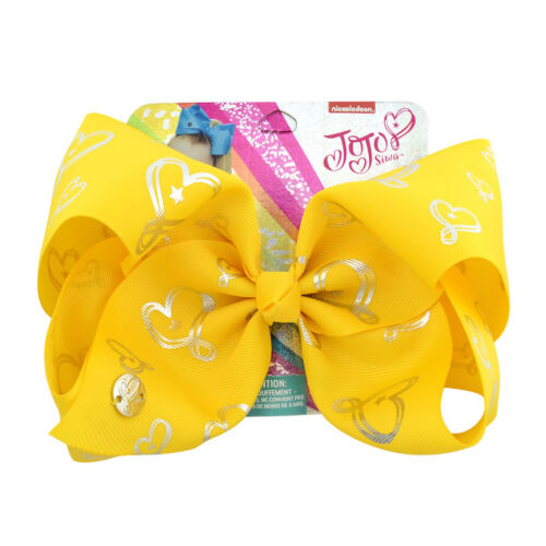JoJo Siwa Hair Bow With Alligator Clip Girl Kids Bowknot 8inch Girls Gifts ZTIN