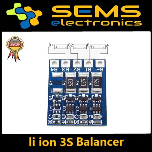 2S 3S Li-ion Board 18650 Balancer für BMS  PCB Battery Protection 4.2V 12.6V 
