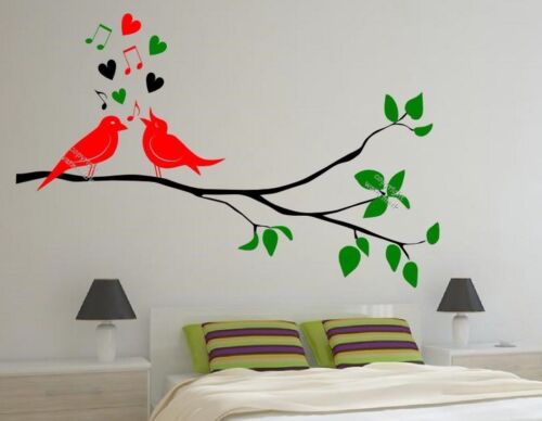 Singing Birds On The Branch Wall Sticker Large Removable Genuine Broomsticker