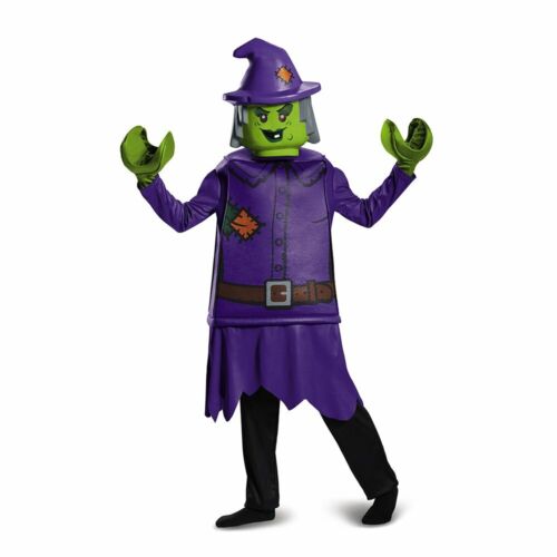 10-12 Large Purple Details about   Disguise Lego Witch Deluxe Costume 