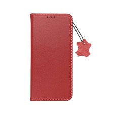 Für Apple iPhone SE 2022 - ECHT LEDER HandyTasche Cover Etui Flip Case Hülle ROT