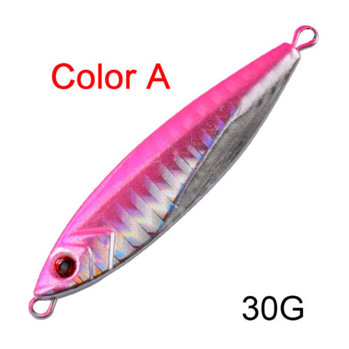 Bass Hook Minnow Spinning Baits Jig Metal Slice Lead Casting Fishing Lures