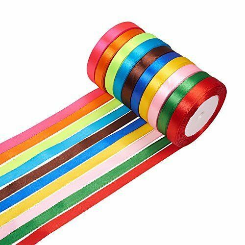 250 yardas doble Cara Enfrentado Cinta De Raso 12mm anchos