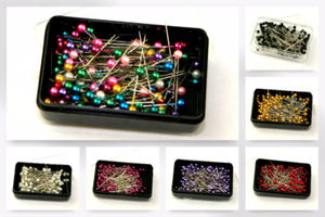 6685-M Lunga Perla Testa Pins-per confezione di 144