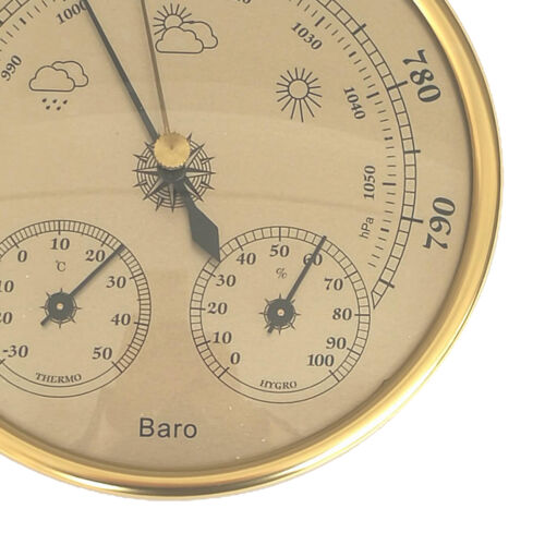 Barometer Thermometer Hygrometer Barometer Clock For Weather Station 
