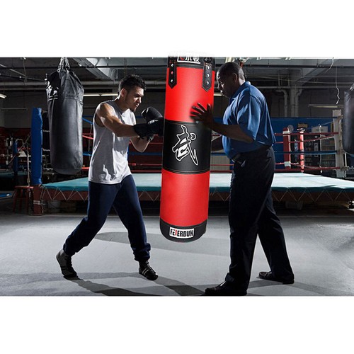 US Heavy Boxing Punching Bag Training Gloves Speed Set Kicking MMA Workout Empty