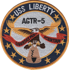 4.5/" NAVY USS LIBERTY AGTR-5 EMBROIDERED PATCH