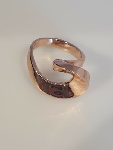 Designer Ring Messing Ring Größe 20 63 Rose Vergoldet Hochglanz