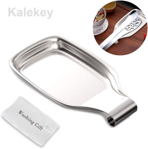 Kalekey Spoon Rest Stainless Steel 304 Heavy Duty Spoon Holder for Kitchen 