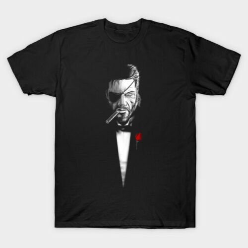 BossFather Big Boss Of Metal Gear Solid As The Godfather Parody Black T-Shirt 