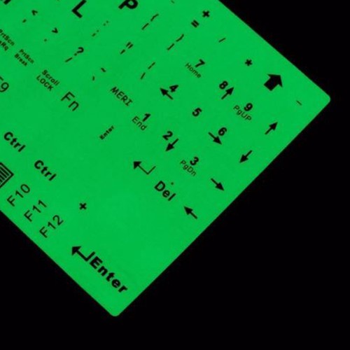 English XE Keyboard Fluorescent Sticker Large Letters for Computer Laptop VAUS