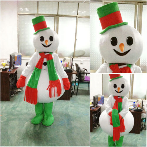 Halloween Mascot Costume Cosplay Party Game Fancy Snowman Dress Adults Size Hot