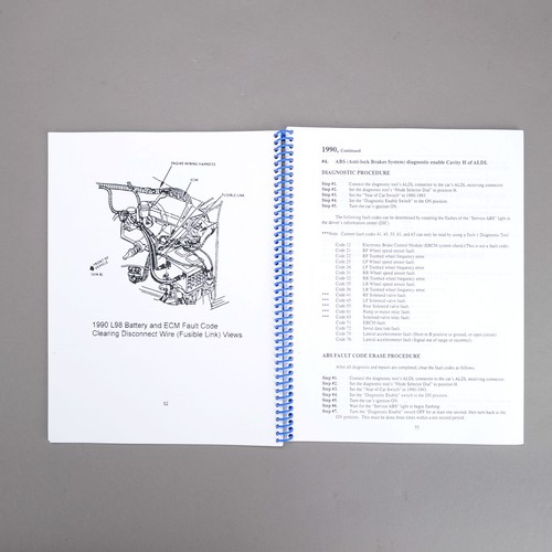 Fault Codes /& Procedures 1981-1993 Corvette ALDL Code Analyzer User Manual