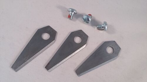 3 Messer EXTRA DICK doppelseitig geschliffen für Bosch Indego Mähroboter 