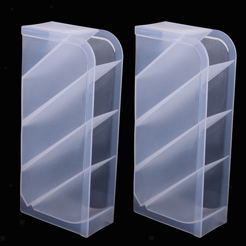 2x transparenter Stifthalter Desktop Organizer Kunststoff Schreibwarenregal