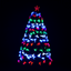 Weihnachtsbaum Tannenbaum Baum LED Glasfaser 150cm//180cm Beleuchtet 4 Farben