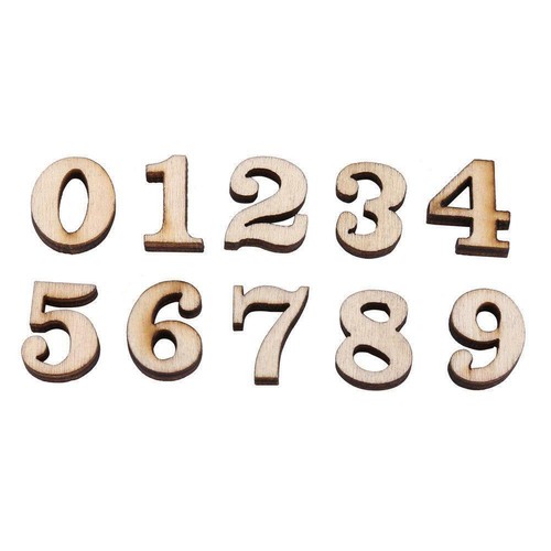 100pcs Wooden Letters Alphabet Wooden Crafts DIY Decor New C2D6