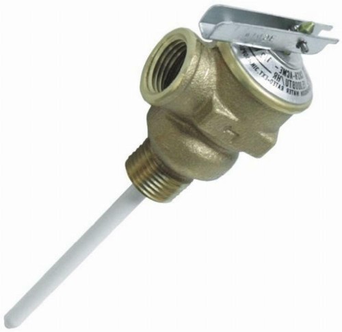 Camco RV 10423 1//2/" Water Heater Pressure Relief Valve w// 4/" Epoxy-Coated Probe