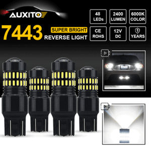 4X 48-SMD 7443 7440 7441 W21W T20 LED Car Backup Parking Brake Turn Signal Light