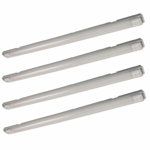 4er Set LED Röhren Decken Lampen 44 Watt Wannen Industrie Nass-Raum Leuchten