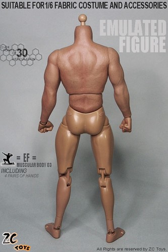 ZC Toys 1//6 senza giunture ARMS 3.0 muscolare action figure nude corpo per 12/" Hot Toys