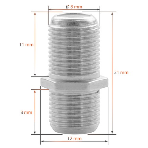 Antennen Kupplung Stecker Buchse 16 Stück F Verbinder SAT Koaxial Kabel Adapter