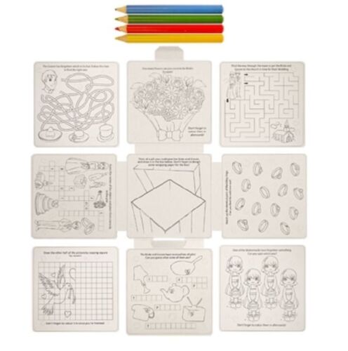 X24 cadeau de mariage table favorise-coloration Amusant Pack jeu de puzzle Livre