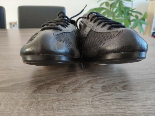 NOS Vintage Battaglin leather cycling road bike shoes lace-up 44EU 10US Detto